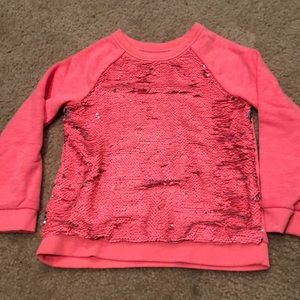 Cat & Jack size 4/5 pink/coral sweatshirt